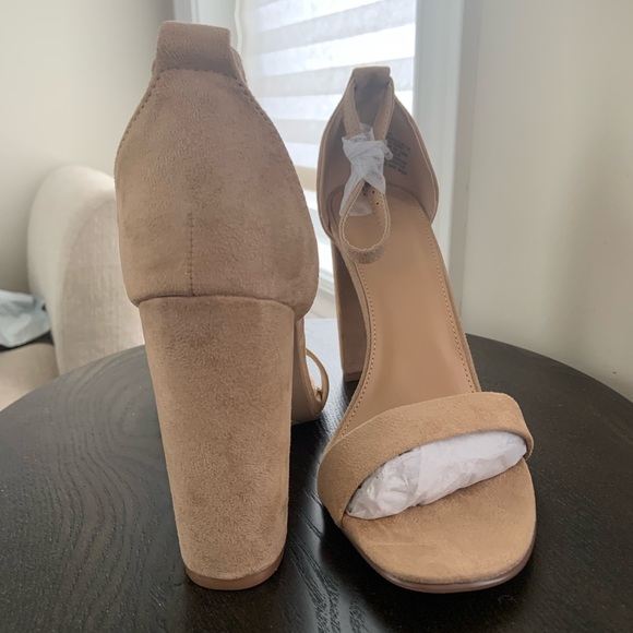 ⚠️SOLD⚠️ Suede Block Heels (BRAND NEW, 7.5) - Picture 6 of 6